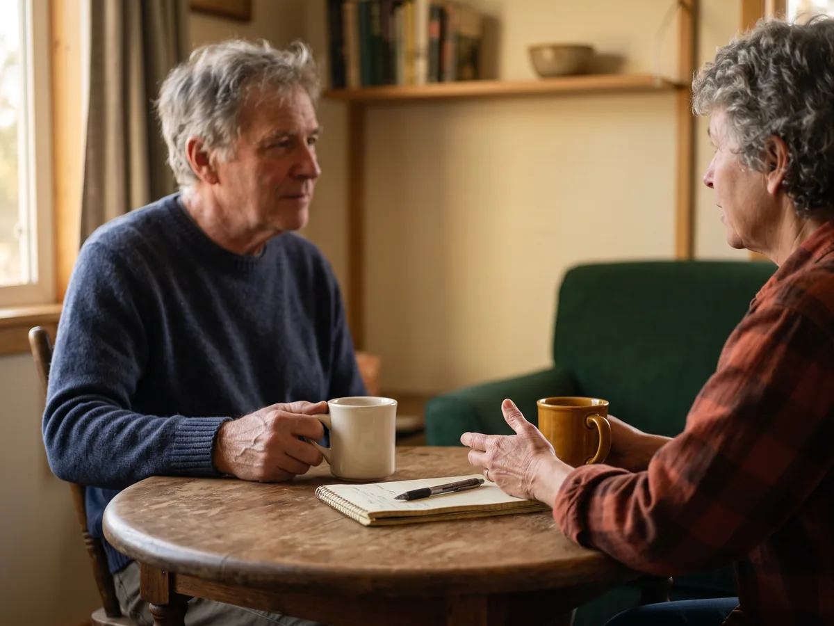 A family reviewing Medicare options together